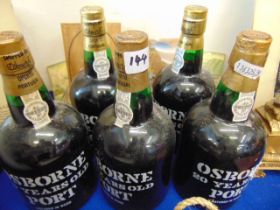 Five bottles of Osborne Port