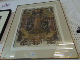 A framed and glazed signed print