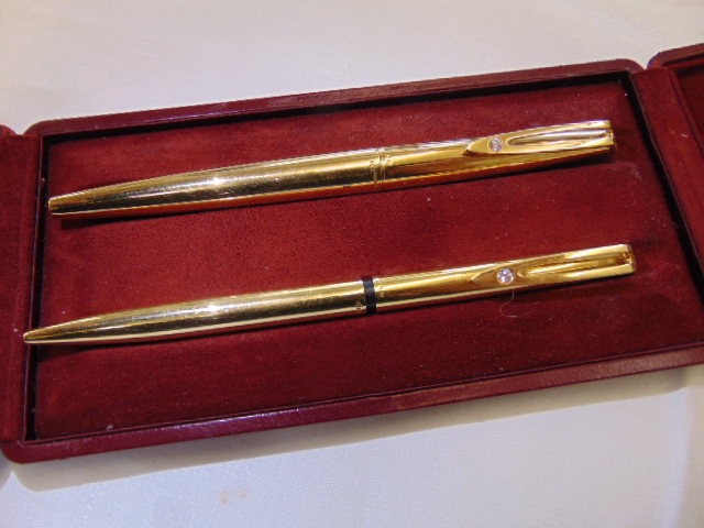 A boxed Waterman fountain Pen and ball point pen set,