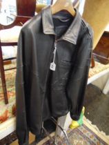 A black leather jacket,