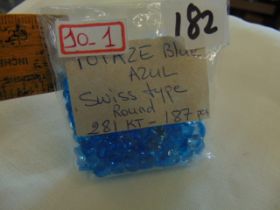 281kt of Swiss cut Blue Topaz