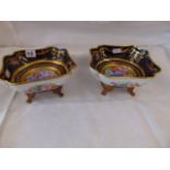 A good quality pair of Limoges Ormulu mounted dishes