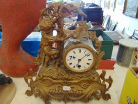 A French ormulu mantle clock