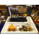 A boxed complete train set,