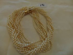 Rope Pearls on a 14ct Gold clasp