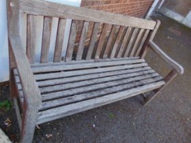 A garden bench
