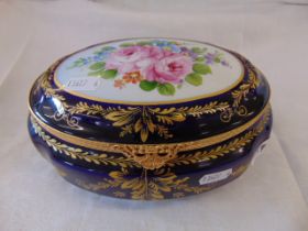 A good quality Limoges Ormulu mounted casket