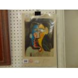 A Picasso gallery print, face of a woman,