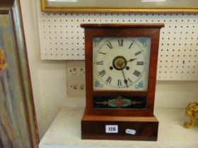 A Mahogany US cased alarm clock