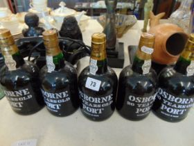 Five bottles of Osborne Port