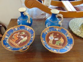 Four pieces of 19th century china