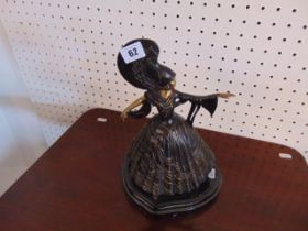 A bronze Artdeco dancing lady