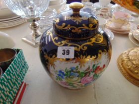 A good quality Limoges lidded vase