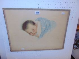 An early Lillian Rowles print of a baby