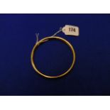 9ct Gold slave bangle,