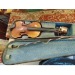 An old Violin in case