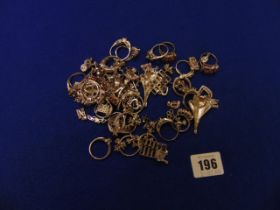 A qty of hallmarked Silver brooches, earrings,
