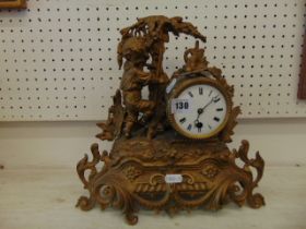A French ormulu mantle clock