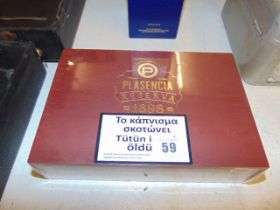 A box Plasencia Reserva 1898 sealed cigars