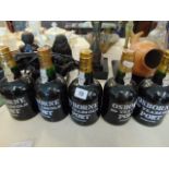 Five bottles of Osborne Port