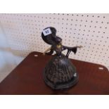 A bronze Artdeco dancing lady