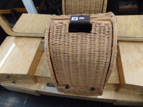 A fitted picnic basket