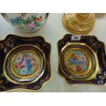 A good quality pair of Limoges Ormulu mounted dishes