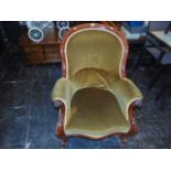 A 19th century Mahogany armchair