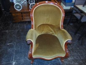 A 19th century Mahogany armchair