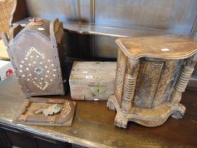 Three antique chests
