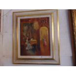 A signed gilt framed oil on canvas,