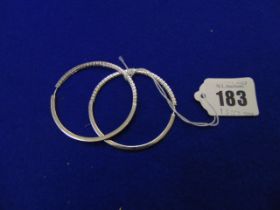 A pair of 18ct White Gold,