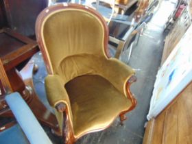 A 19th century Mahogany armchair