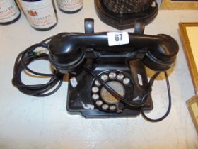 A Bakelite 182 Pyramid phone