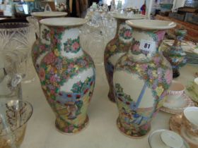 A set of four Canton vases