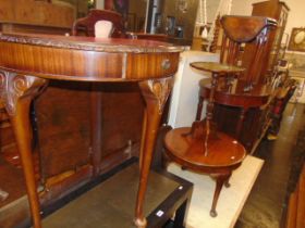 Three assorted occasional tables inc.