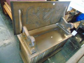 An Oak Monks bench