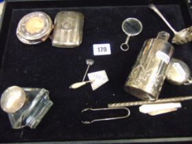 A qty of assorted Silver