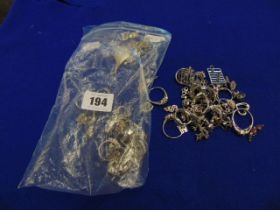 A qty of hallmarked Silver brooches, earrings,