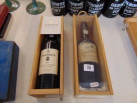Two boxed bottles of Port