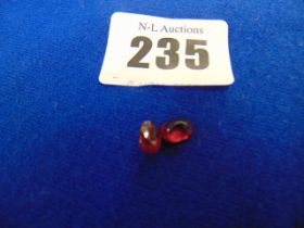 A pair of natural Rubies, each stone 1.