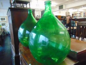 A pair of 50 litre glass Carboys