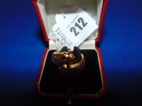 A Cartier 18ct Gold Panther expandable ring with box