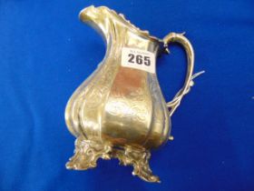 A hallmarked Silver jug,