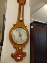 A 19th century Oak barometer