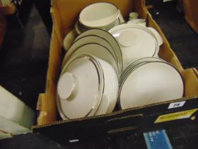 A Thomas White and Silver six place dinner service