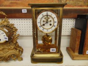 A good quality brass cased mantle clock