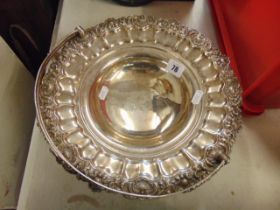 An old Sheffield plate fruit bowl