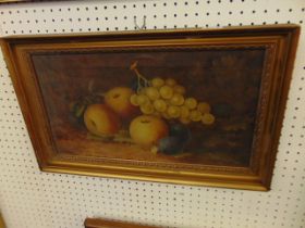 A gilt framed oil on canvas still life