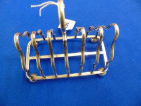 A hallmarked Silver toast rack,